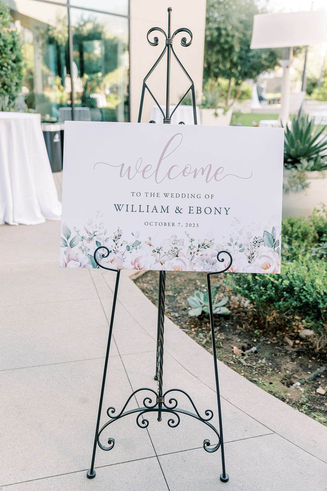 Hummingbird Florals Wedding Seating Chart - Canva Digital Template