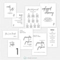 Modern and Minimal Wedding Collection - Canva Digital Template Bundle