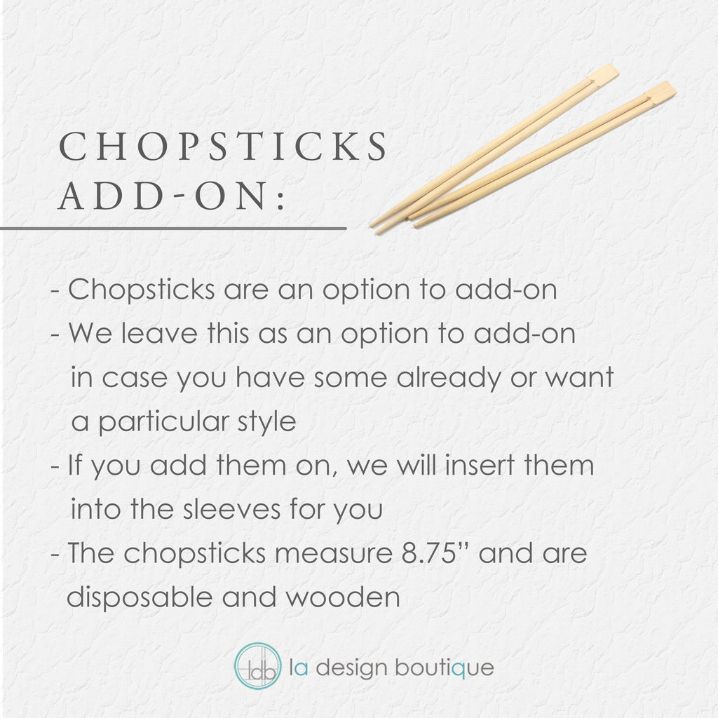 Sushi Party Chopstick Sleeves