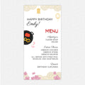 Hibachi Themed Menu