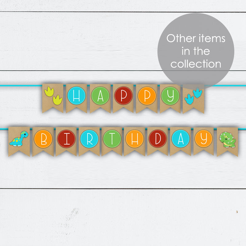 Dinosaur Birthday Party Welcome Sign Digital File
