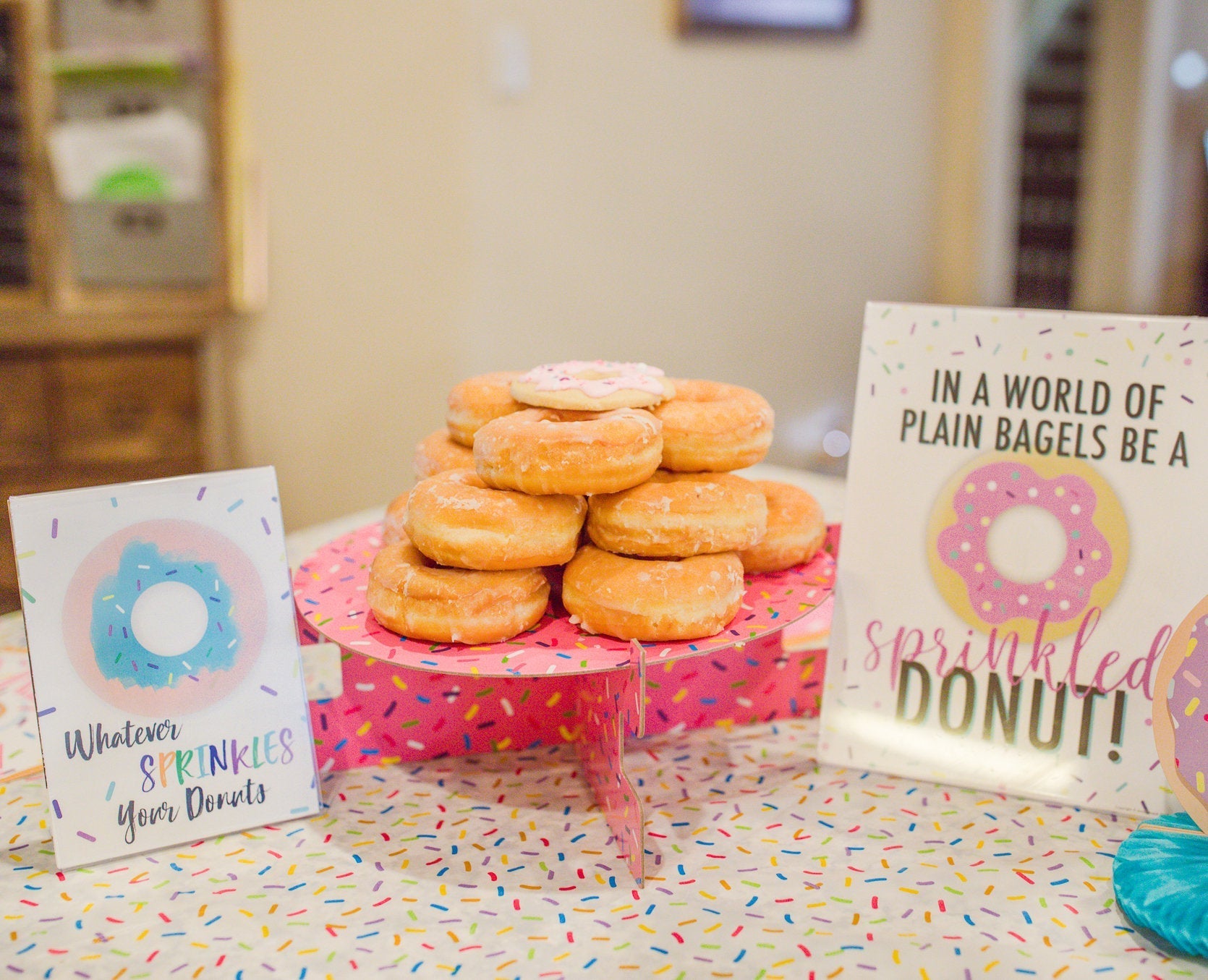 Donut Party Themed Art and Signs