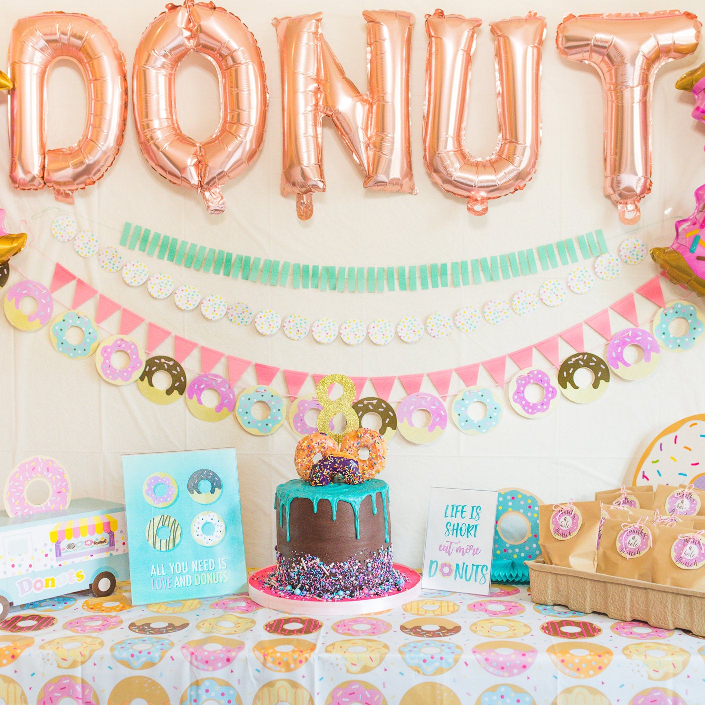 Donut Party Themed Art and Signs