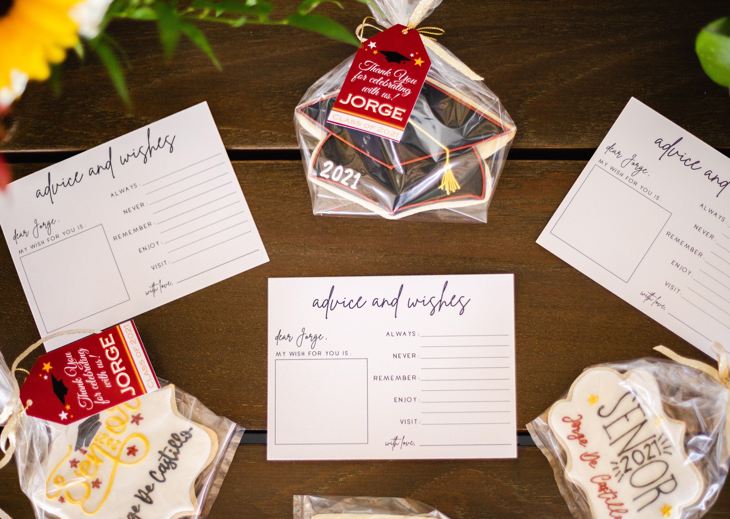 Graduation Party Favor Tags with Personalization