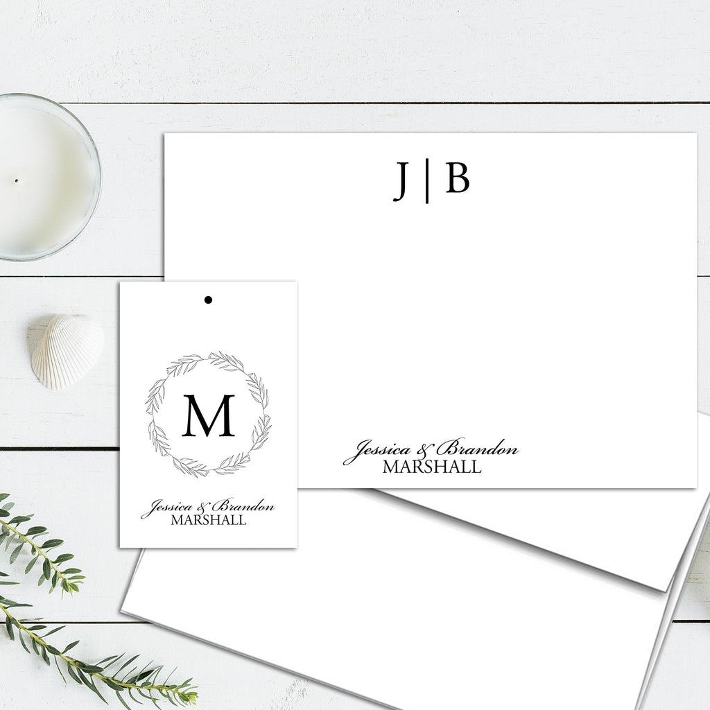 Personalized Holiday Cards and Gift Tags Stationary Sets