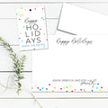 Personalized Holiday Cards and Gift Tags Stationary Sets