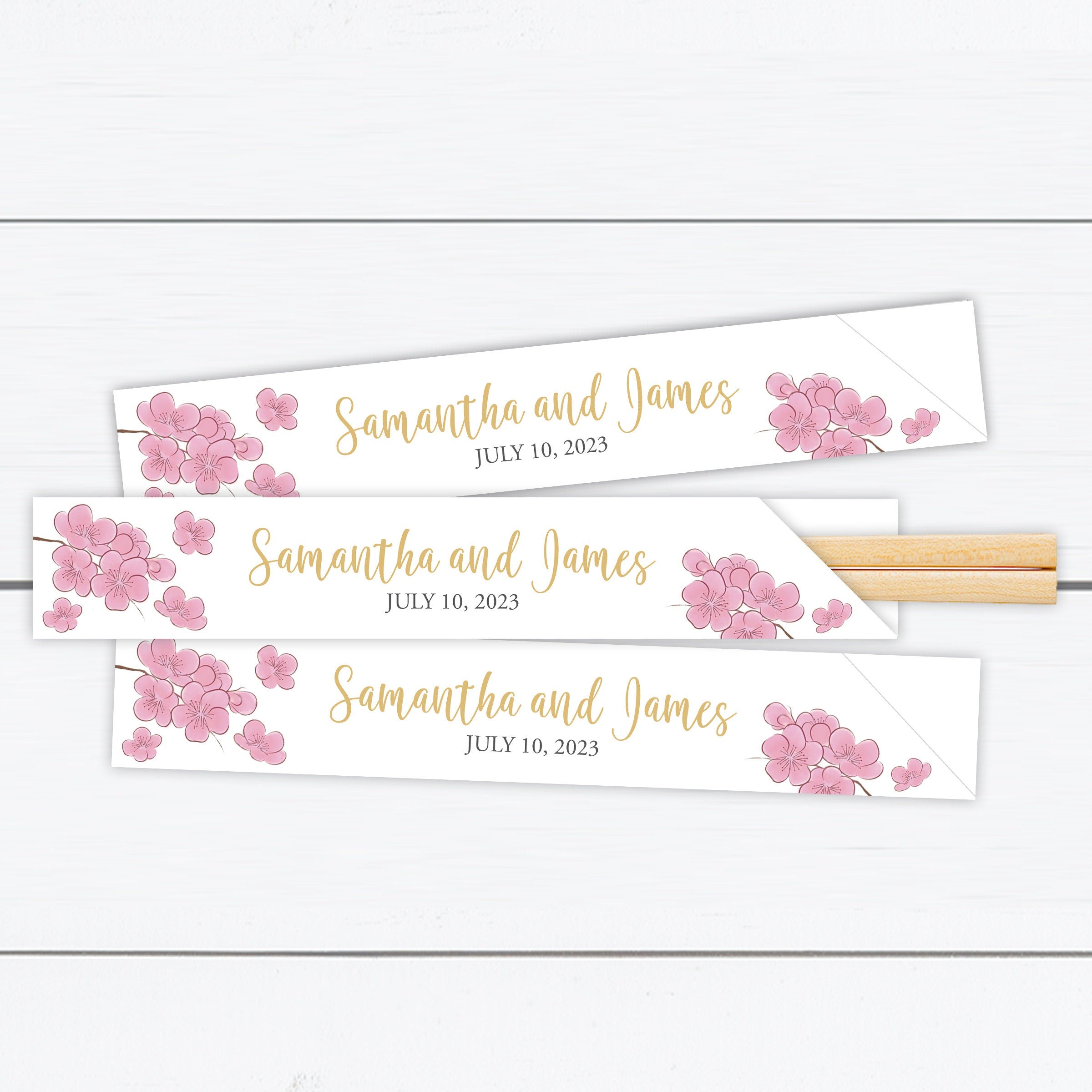 Pink Cherry Blossom Chopstick Sleeves