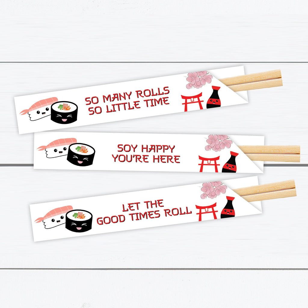 Sushi Party Chopstick Sleeves