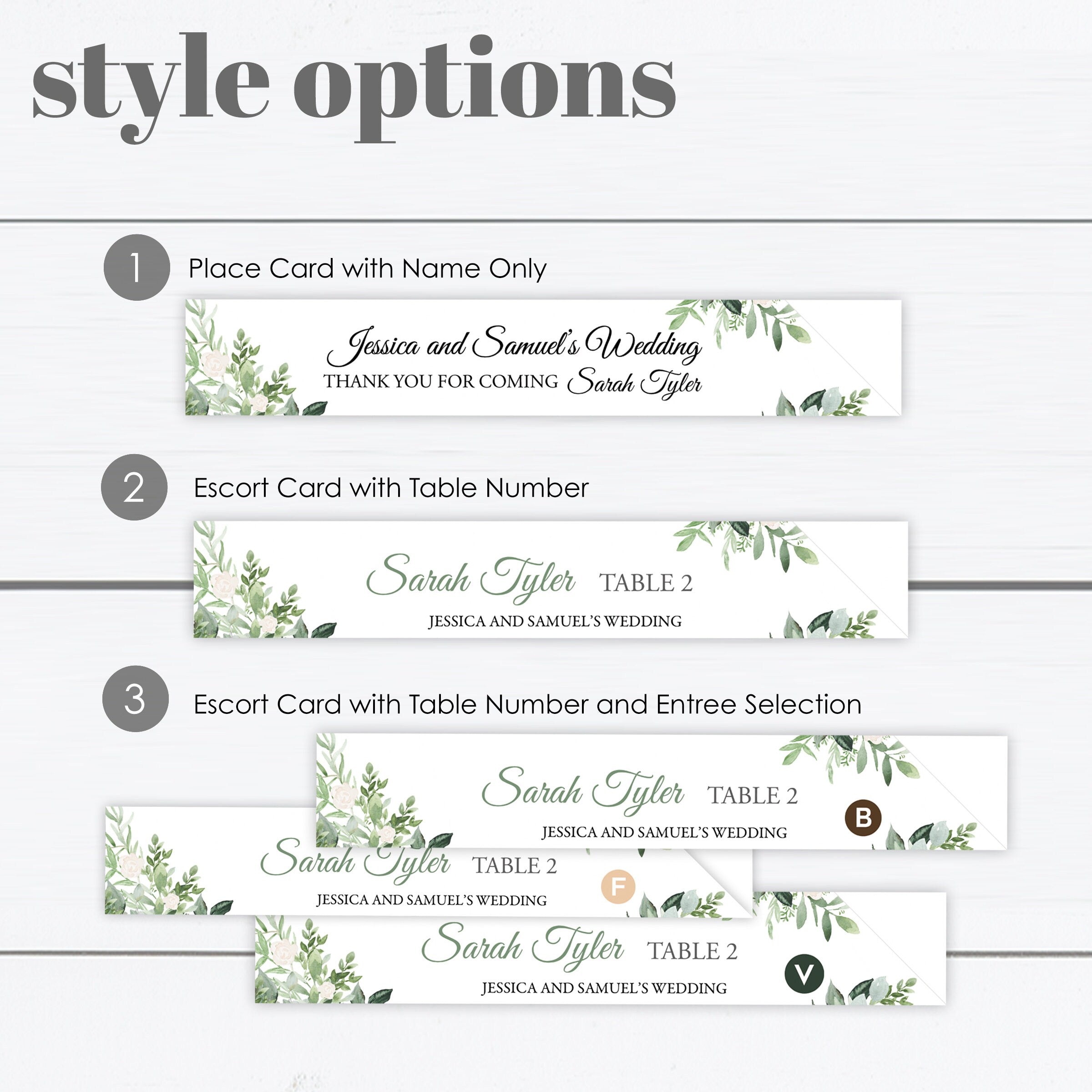 Personalized Chopstick Sleeve Holder Place Card